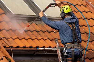 Démoussage et hydrofuge de toiture à Moulins-la-Marche